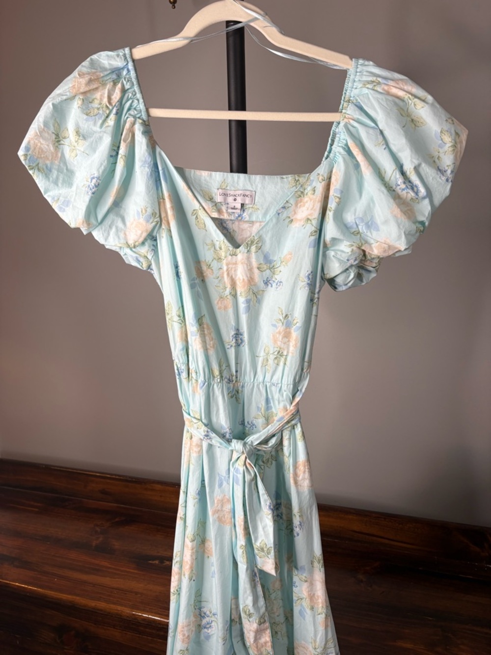Love Shack Fancy for Target Floral Blue Maxi Dress - Picture 3 of 9